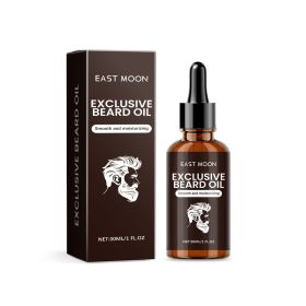 East Moon Men's Beard Oil Beard Hair Nourishing Nourishing Repair Frizz Supple Care Essential Oil