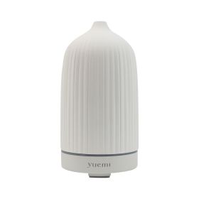 YUEMI Serenity Mist Essential Oil Diffuser Ultrasonic Aromatherapy Diffuser 160ml Ceramic Stone Aroma Diffuser with 7 Colors LED Night Light 4 Ti